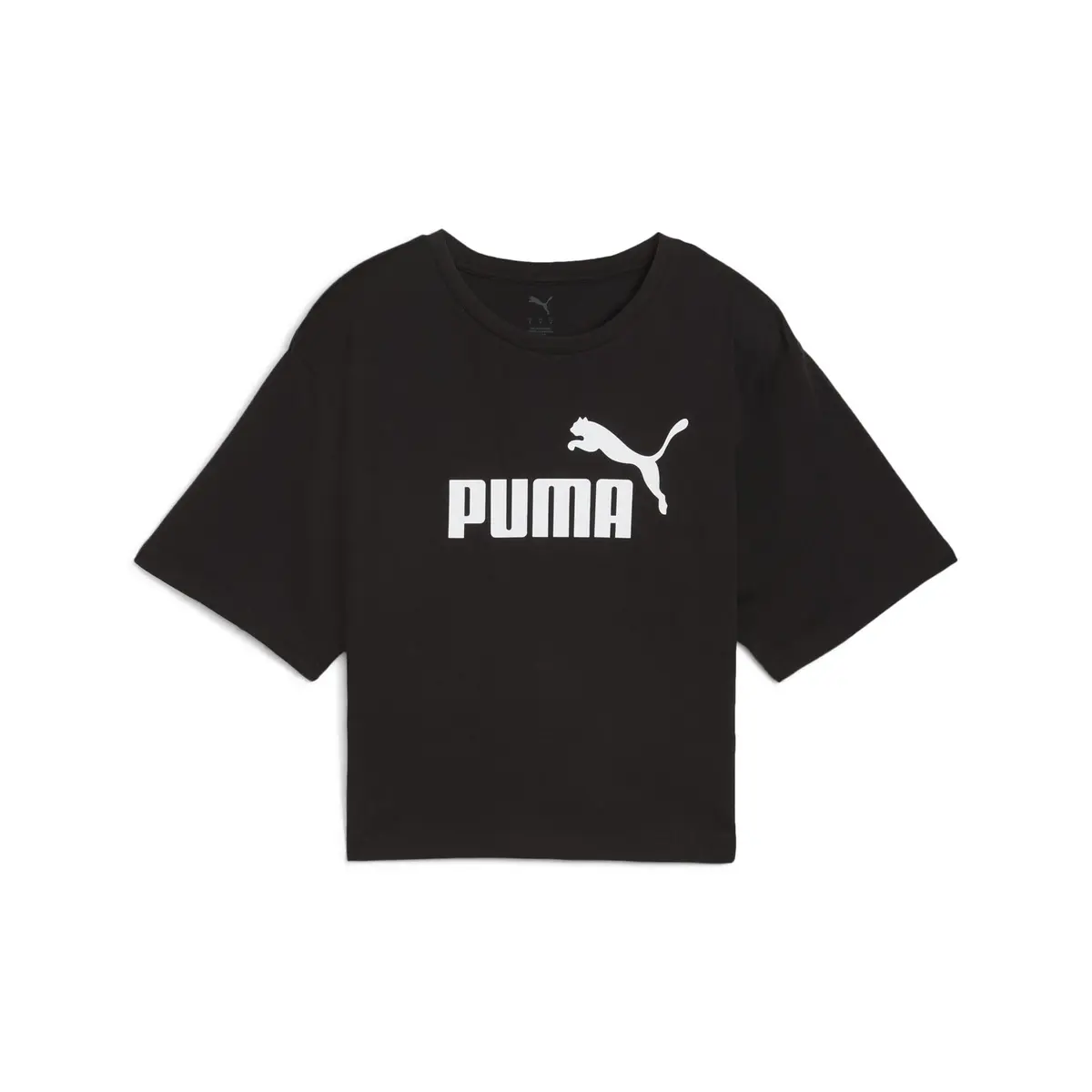 Camiseta Puma Essentials Cropped No. 1 Logo Relaxed Tee - 1