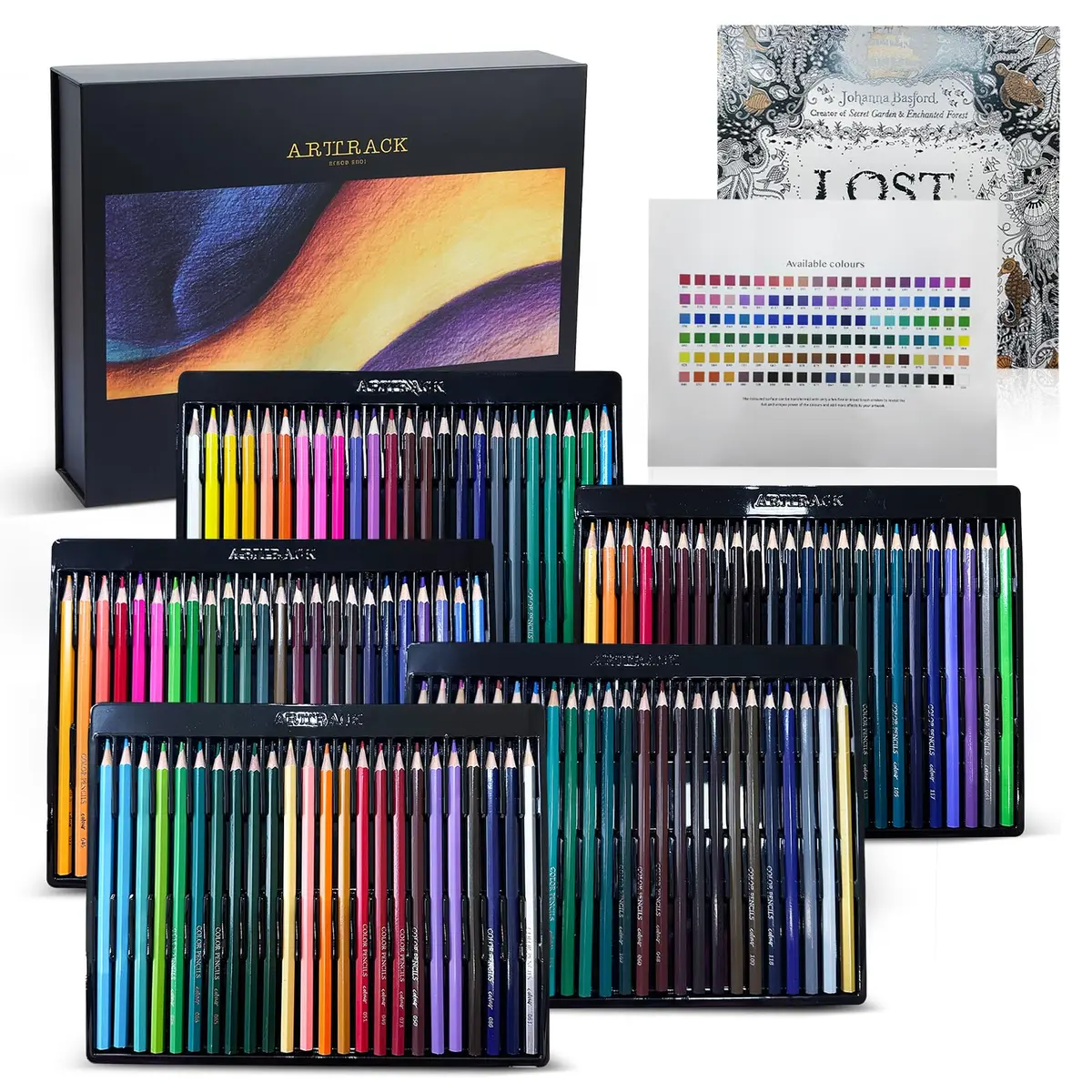 120 Lápis de Cor, Kit Profissional, Perfeito para Iniciantes, Artistas e Adultos, Pintura, Desenho LP-076-1