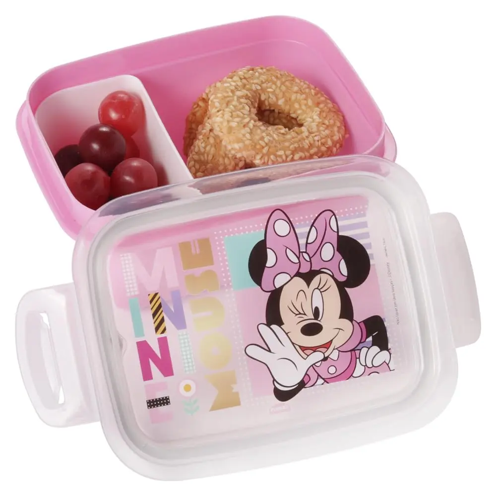Plasútil Marmita Hermética com Divisórias e Travas Disney Minnie 630 ml