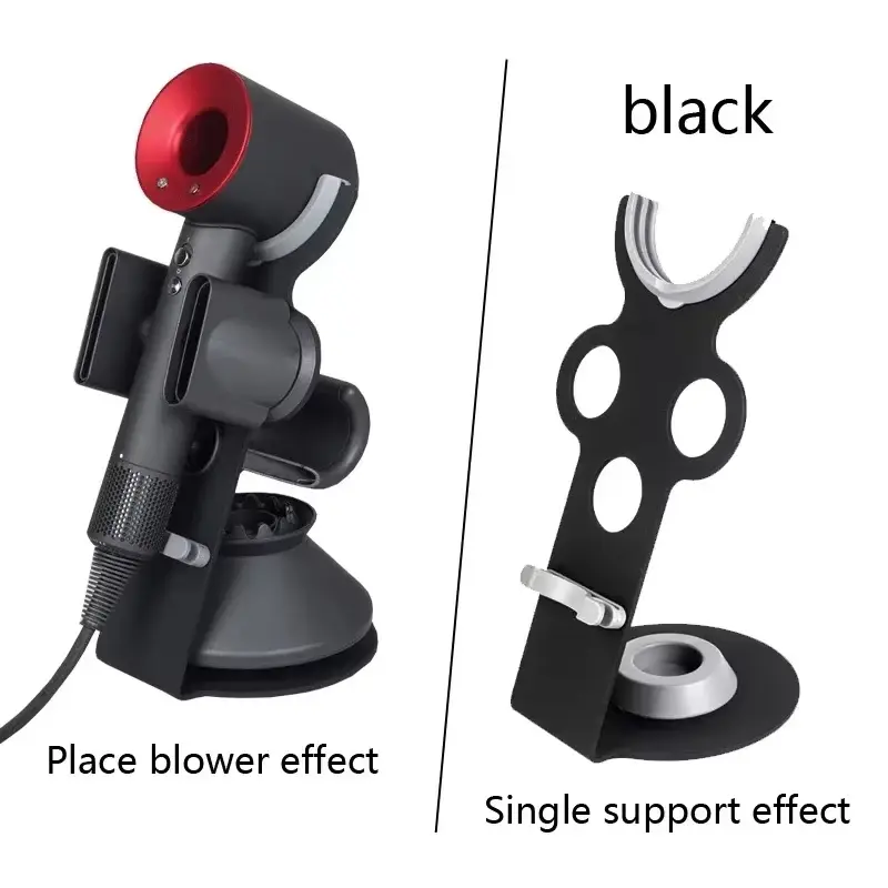Suporte de metal para secador de cabelo Dyson, sem necessidade de furos, para colocar em bancada, suporte vertical para secador de cabelo, ideal para penteadeira.