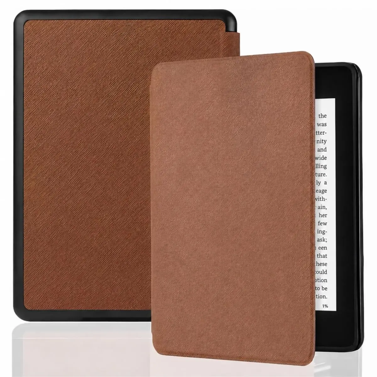 DECART Capa para Kindle Paperwhite 11ª Geração 2021 (M2L3EK/M2L4EK) Marrom | Rígida, Auto Hibernação, Fechamento Magnético, Para Kindle de 6,8” Polegadas - 1