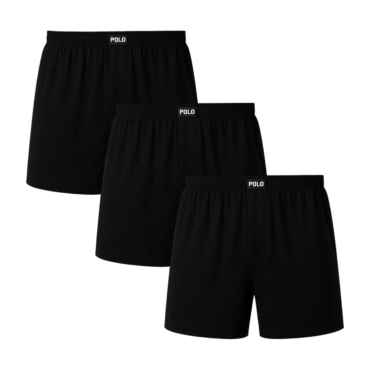 Kit 3 Cuecas Samba Canção Viscose Fibra de Bambu Pijama para Dormir Toque Algodão Gelado Premium