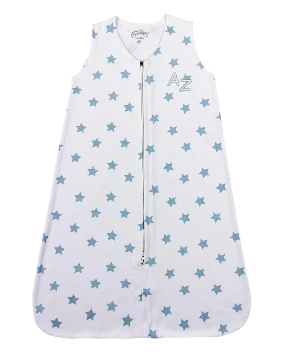 Saco de Dormir Bebê Menino em Suedine 100% Algodão Fio 40 com Estampa de Estrelas – Saco de Dormir Macio