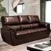 Sofá 3 lugares Cama inBox Monte Carlo em Courino com 200 cm de largura - SOFA 3 LUG CAMAINBOX MONTE CARLO COURINO MARROM - 1