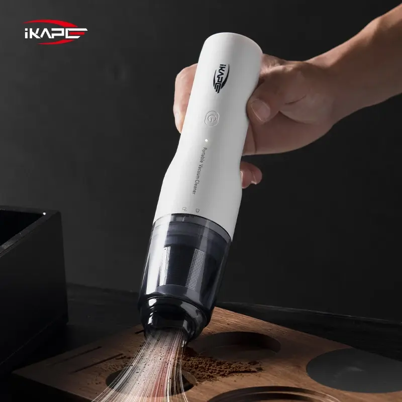 Ikape mini aspirador de pó para grãos de café moedor bateria barista acessórios aspirador de pó sem fio para carro portátil