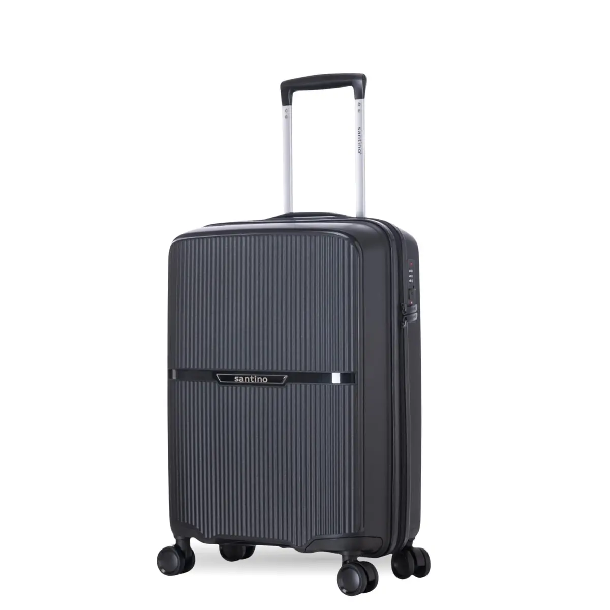 Mala de Bordo Santino Nevada 20” – Rígida em Polipropileno, Leve, Cadeado com Senha, Rodas 360° Silenciosas, Alta Resistência, Aprovada para Cabine