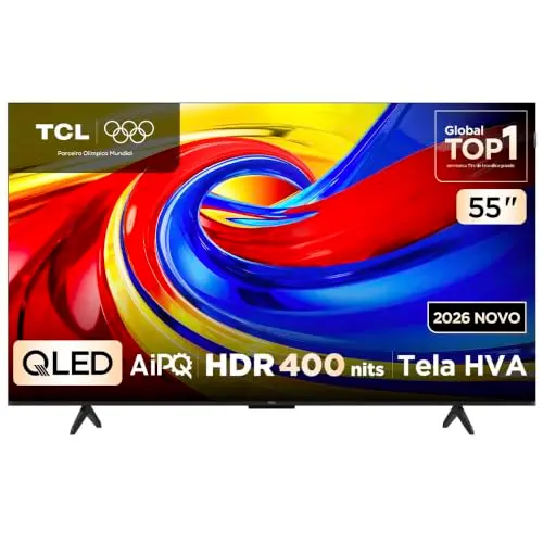 Smart TV TCL 55 Polegadas QLED 4K P7L WiFi Bluetooth Google TV HDR10+ 120 Hz VRR AIPQ 55P7L thumbnail 2