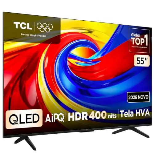 Smart TV TCL 55 Polegadas QLED 4K P7L WiFi Bluetooth Google TV HDR10+ 120 Hz VRR AIPQ 55P7L thumbnail 3