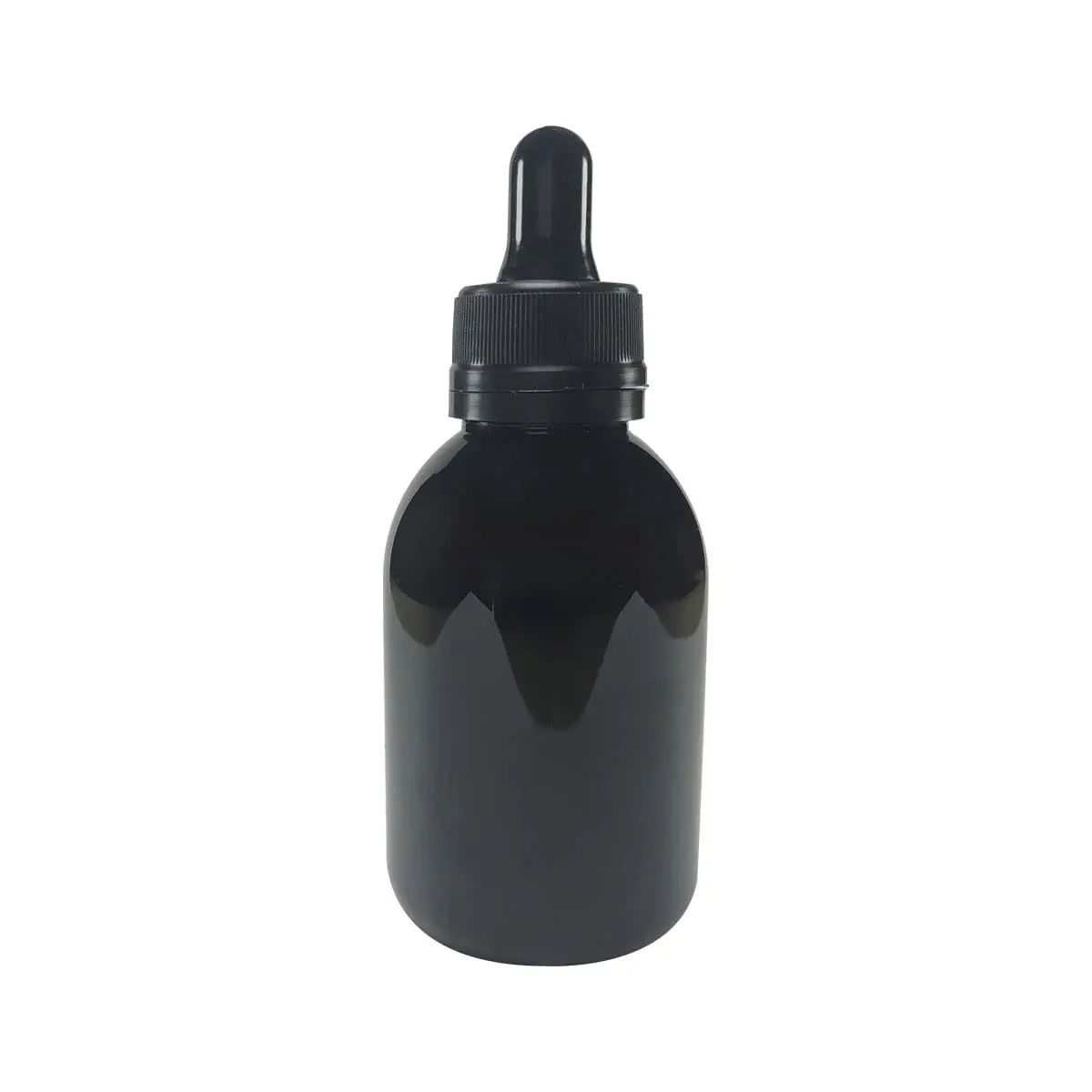 Frasco Em Pet Conta Gotas 100ml - 20 Unidades (Ambar C/Preto) - 1
