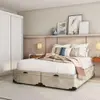 base para cama box queen madden com baú suede (45x158x198) bege - 1