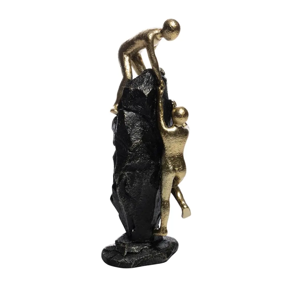 WOLFF - Figura Decorativa de Resina Parceria 9cm x 9cm x 28cm