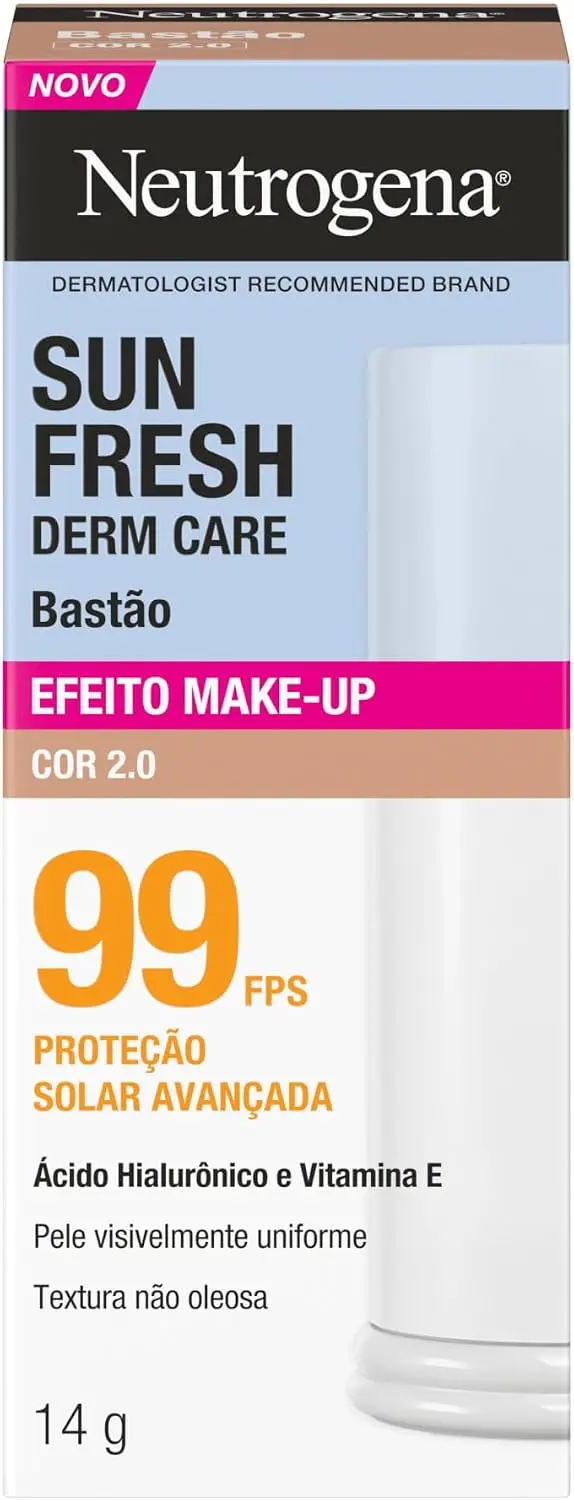 Protetor Solar Facial em Bastão Neutrogena Sun Fresh, Cor 2.0, FPS 99 - 1