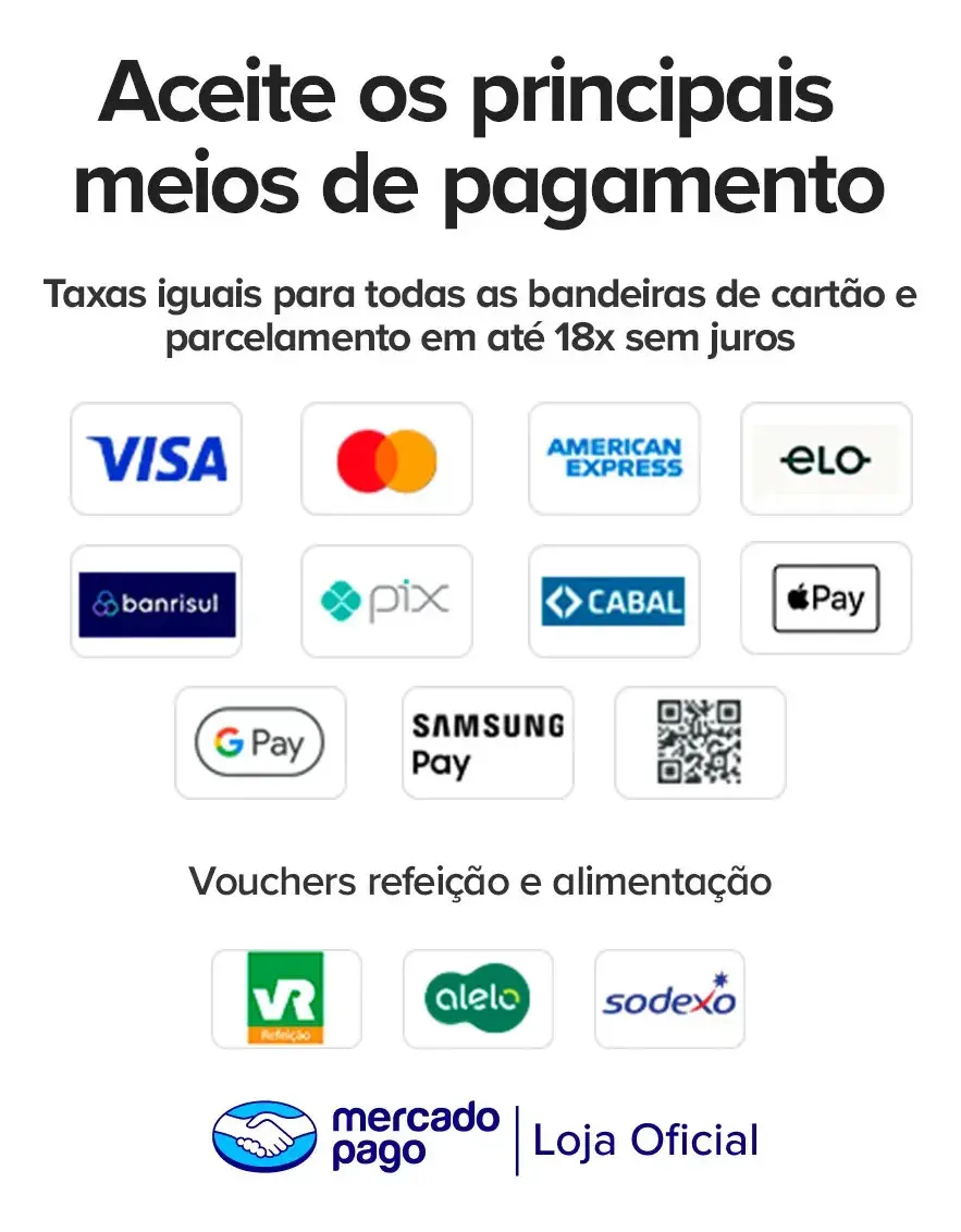 Maquininha De Cartão Pro 3 Mercado Pago Point Amarela Vivo 4g/Wifi/Nfc thumbnail 5