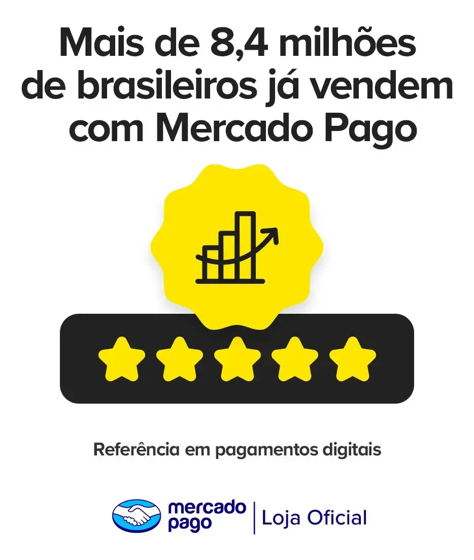 Maquininha De Cartão Pro 3 Mercado Pago Point Amarela Vivo 4g/Wifi/Nfc thumbnail 6