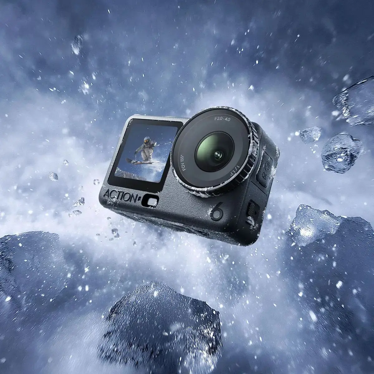 Câmera De Ação Dji Osmo Action 6 Adventure Combo 4k120/38mp Preto thumbnail 2