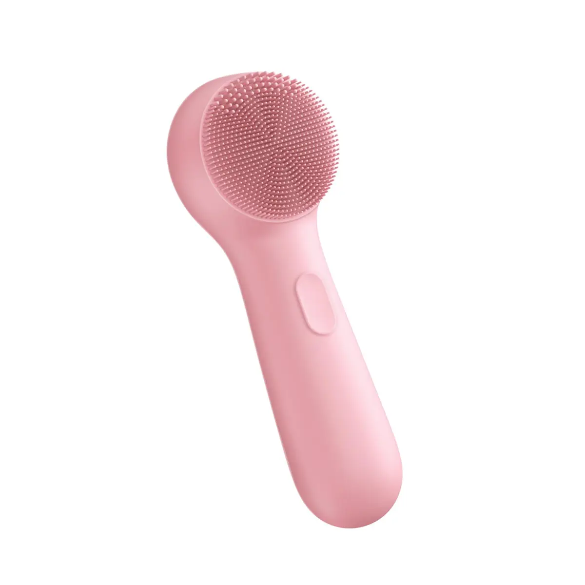 GOKOCO Escova de Limpeza Facial Elétrica Sônica de Silicone PN003, 3 Modos Ajustáveis, Dupla Zona de Cerdas, Bateria de Longa Duração, IPX7 Impermeável, Carregamento Type-C, Portátil, Rosa