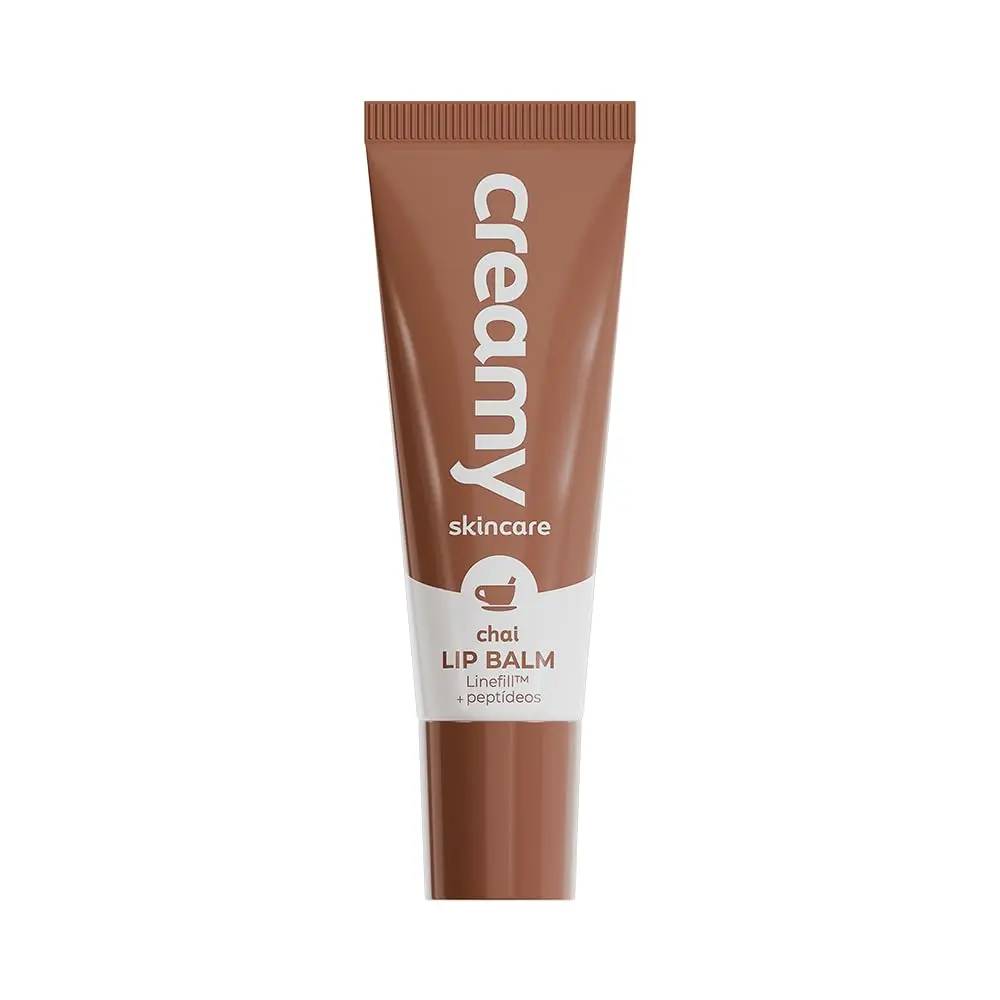 Creamy Skincare Lip Balm Chai 10g | Hidratação Intensa, Efeito Pump Volumizador, Suaviza Linhas, Textura Confortável, Ácido Hialurônico | Todos os Tipos de Pele - 1