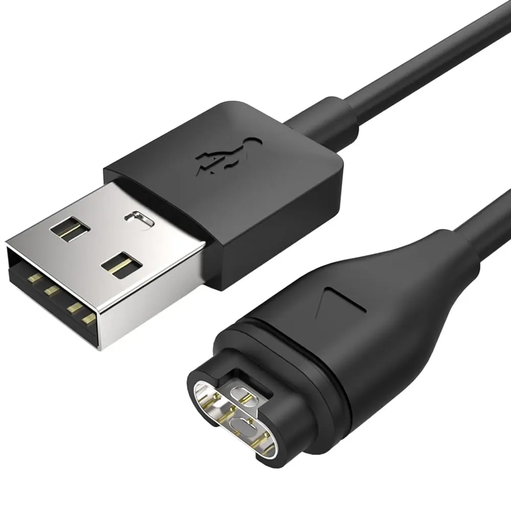Tusita Cabo de Carregamento Compatível com Relógio Garmin Vivoactive 6 5 4 4S 3, Cabo de Carregamento para Fenix 8/7 7S 7X/6 6S 6X/5 5S 5X, Forerunner 165 265 965 265 935 945 55 245 45, Venu 4 3 3S 2