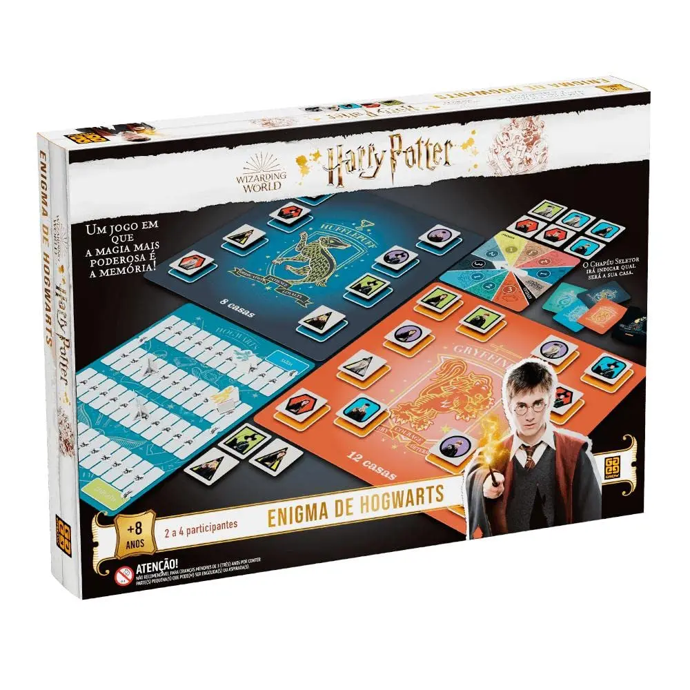 Grow, Jogo Enigma de Hogwarts Harry Potter, 2 a 6 Jogadores, a partir de 8 anos