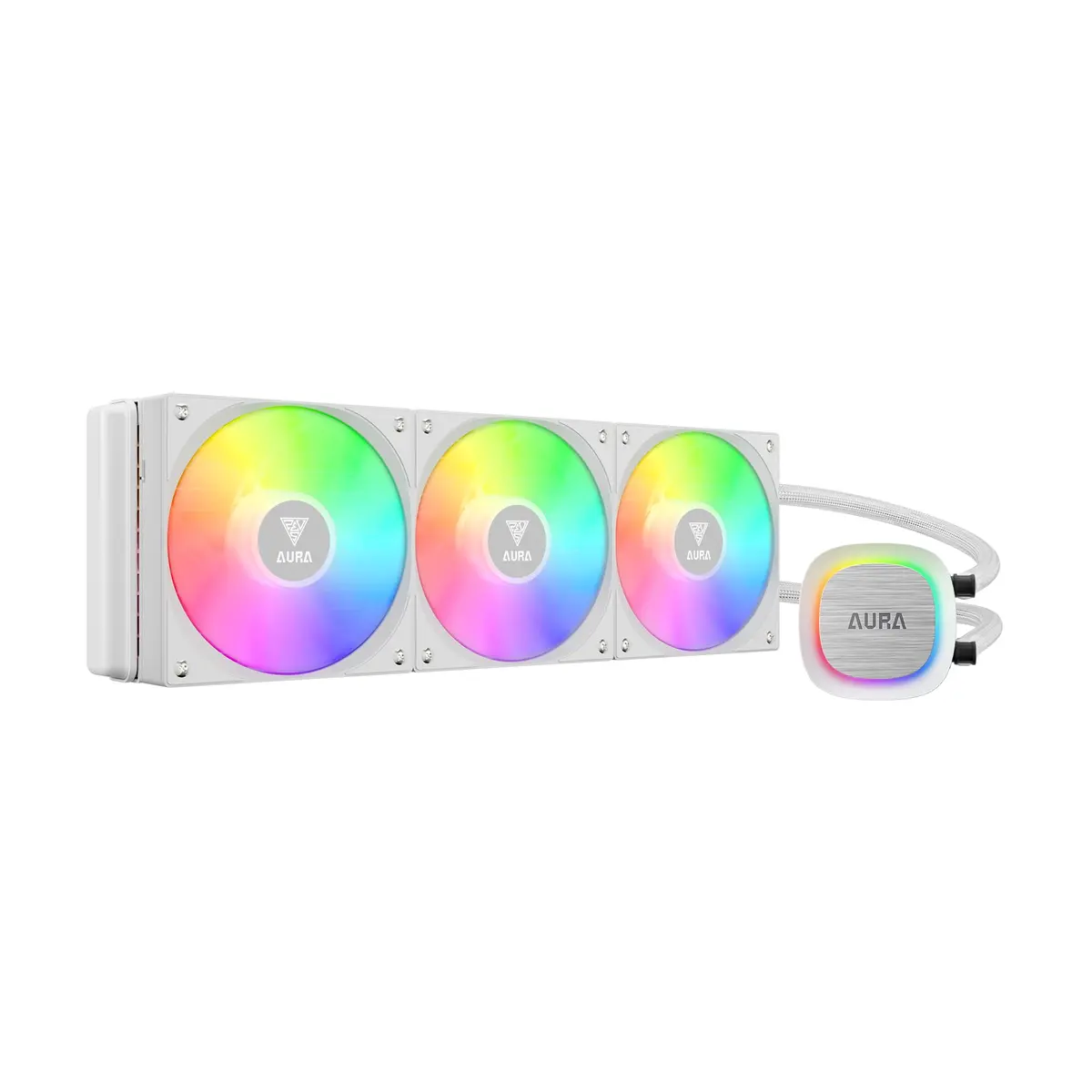 Water Cooler 360mm Gamdias Aura GL360 V2 ARGB Branco AMD AM5 Intel LGA2066 - 1