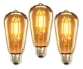 Kit 3 Lâmpadas LED Filamento Âmbar Quente - 1