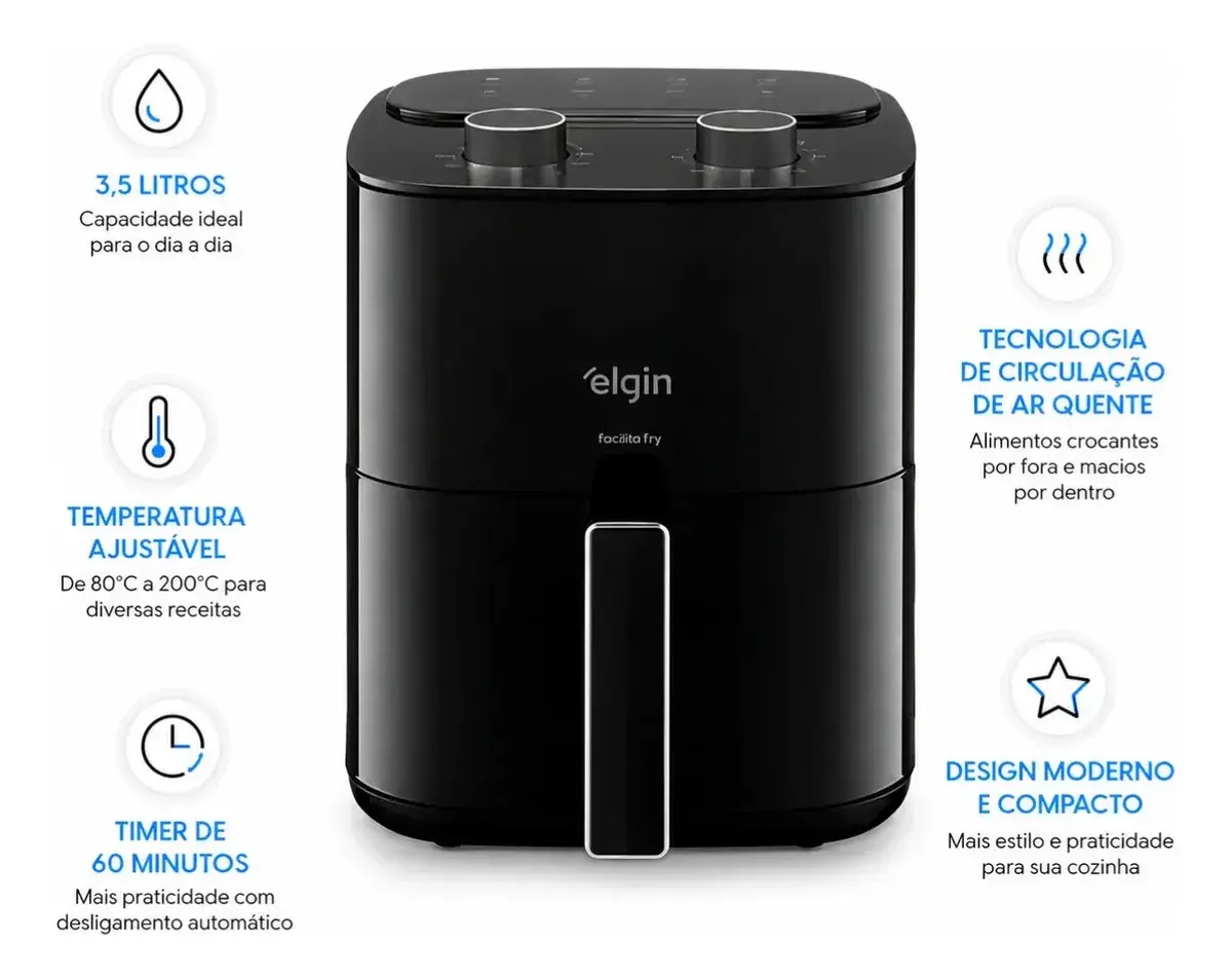 Elgin Air Fryer Fritadeira Air Fryer thumbnail 2