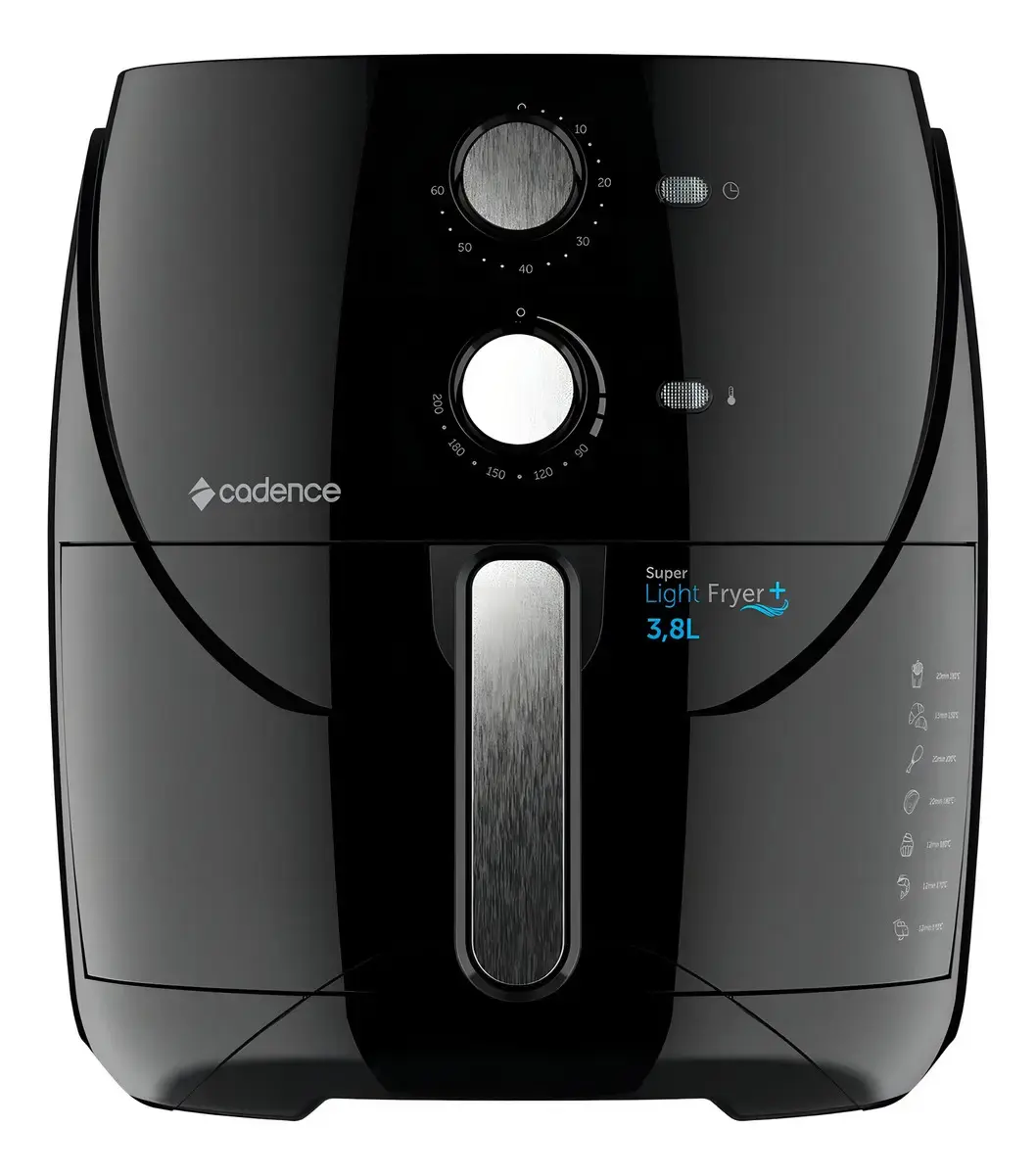 Air fryer Cadence Super Light Fryer + de 3.8L preto - 1