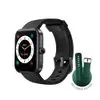 Smartwatch KaBuM! Smart 700, Preto, Pulseira Extra Verde Escuro, Compatível IoT Alexa - KBSAC018 - 1
