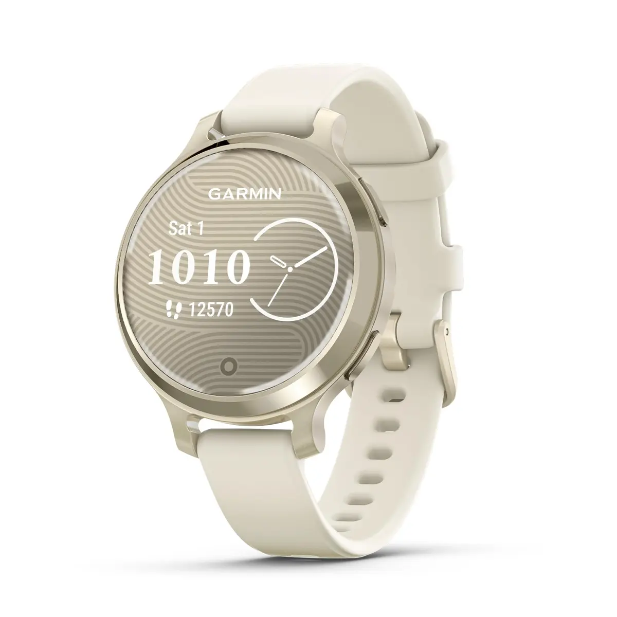 Garmin Relógio Lily 2 Active Lunar Gold com Branco 38mm com Monitor de Atividades