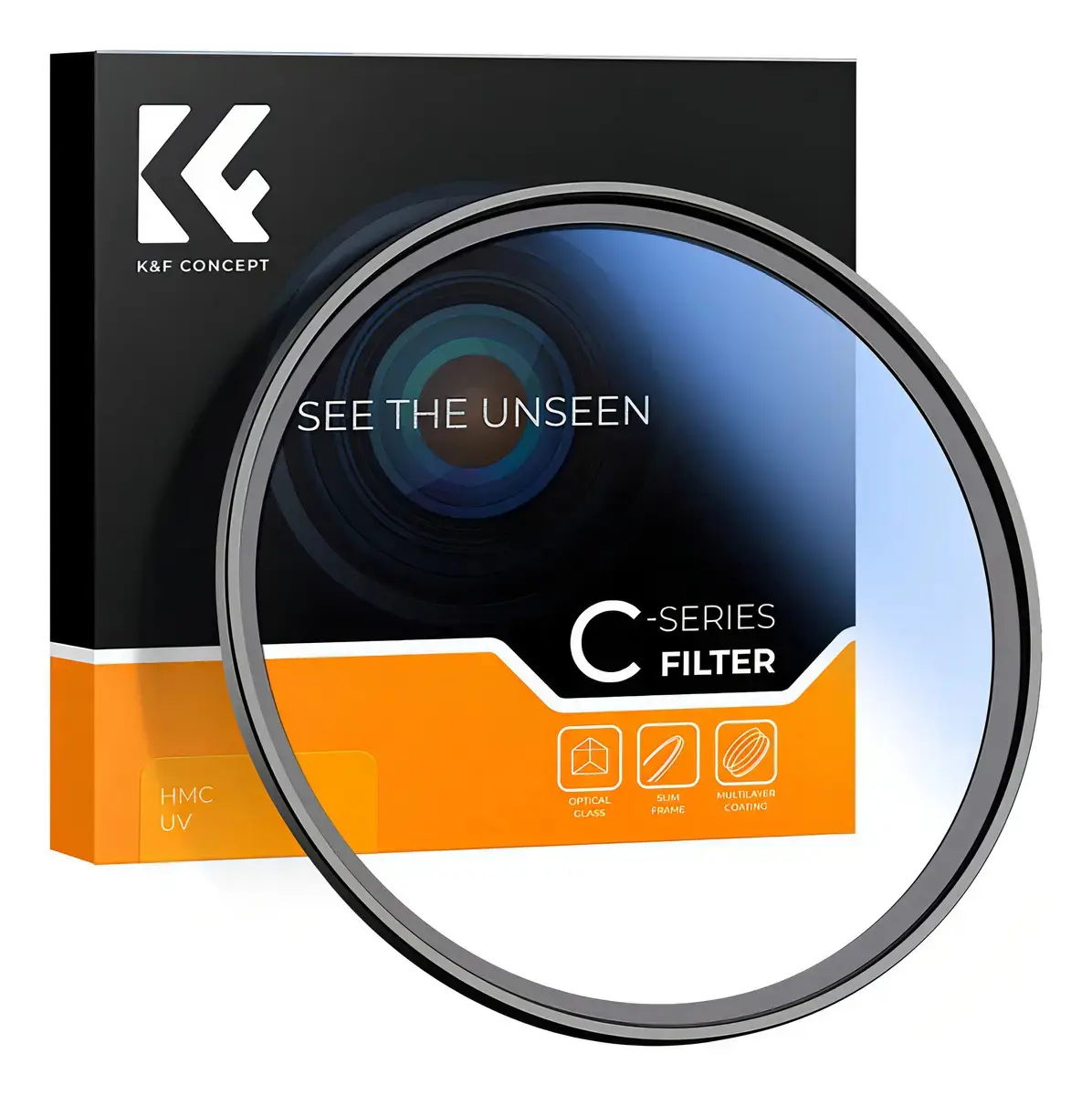 Filtro Uv Hmc K&f Concept 77mm Proteção Objetiva Preto