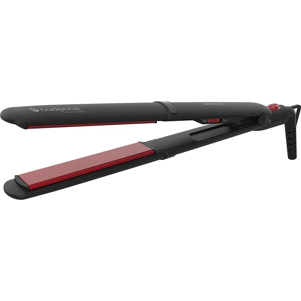 Prancha Alisadora de Cabelo Cadence Rouge Style, Bivolt, Preto/Vermelho, 42W, PAC280
