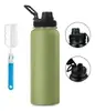 Garrafa Térmica 1200ml Verde-Musgo Esportiva - 1