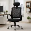 Cadeira de Escritório Presidente Apoio Encosto de Cabeça Ergonômica Executiva - 1