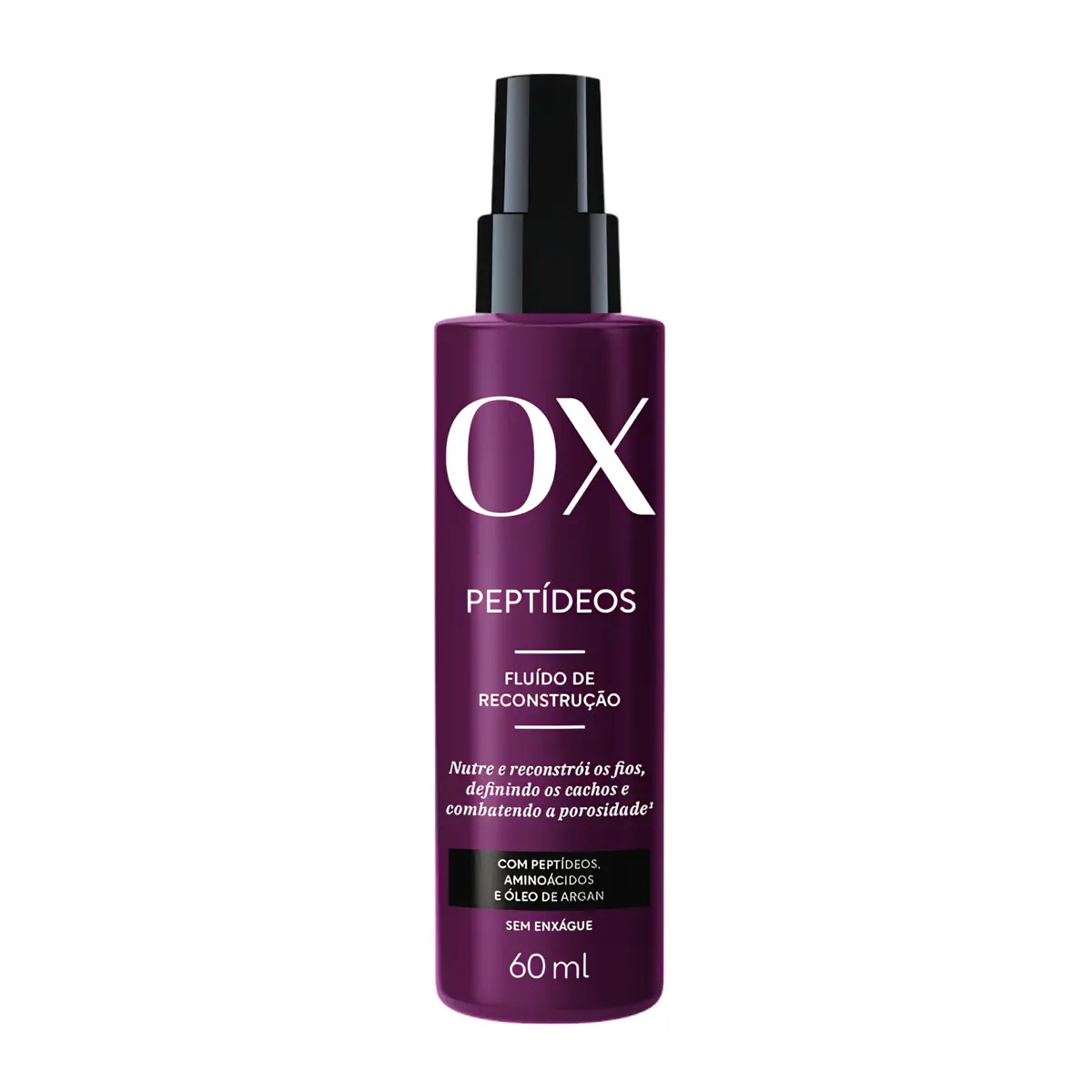 Fluído de Reconstrução Peptídeos Ox para Cabelos Crespos, Cacheados e Ondulados 60ml