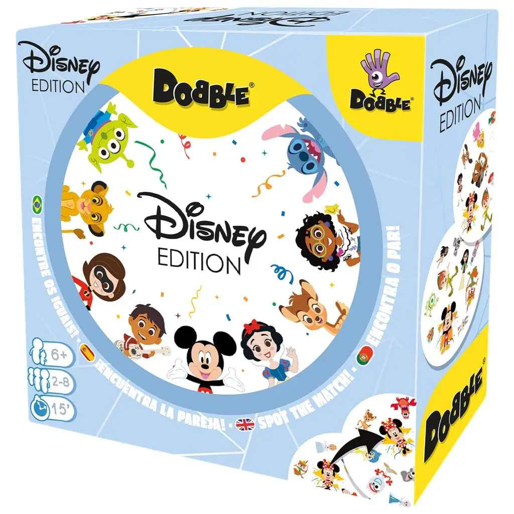 Asmodee, Dobble: Disney, Jogo de Tabuleiro para Família, Idade 6 Anos+, 2 a 8 Jogadores, Partidas de Até 15 Min - 1
