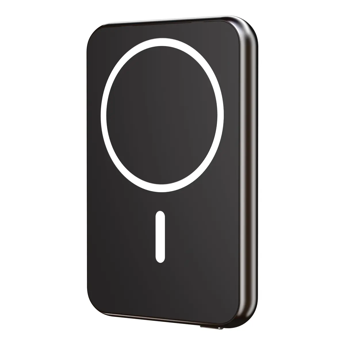 Geonav Power Bank, Carregador Portátil Universal por Indução 5.000mAh, Ultraslim Carregamento rápido, Compatível com MagSafe®, PB5KALMAGBK, Preto