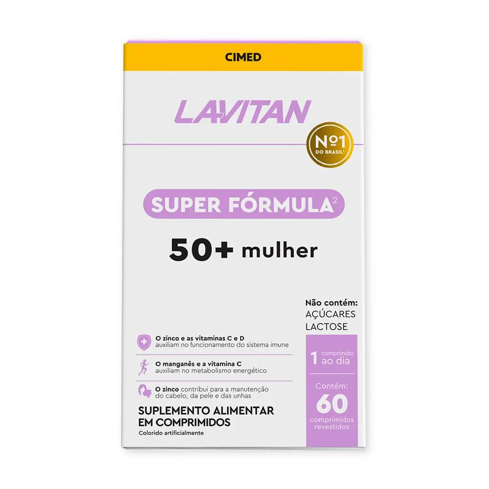 LAVITAN Super Fórmula Vitamina 50+ Mulher 60 comprimidos - 1