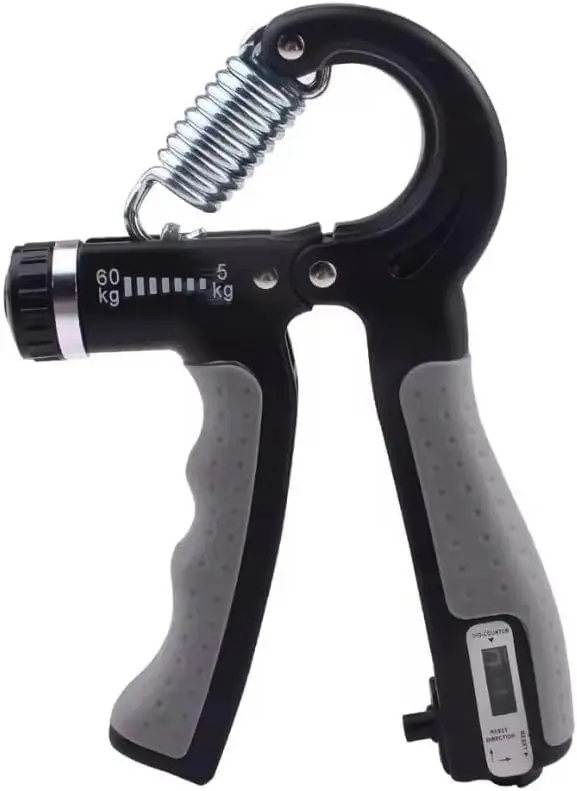 Hand Grip 5 a 60 kg Exercitador de Mãos Ajustável com Contador - 1