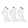 【Tam.: 40 42 e 43 45】Kit Meia Adidas Cano Baixo Logo Linear c/ 3 Pares - Branco - 1