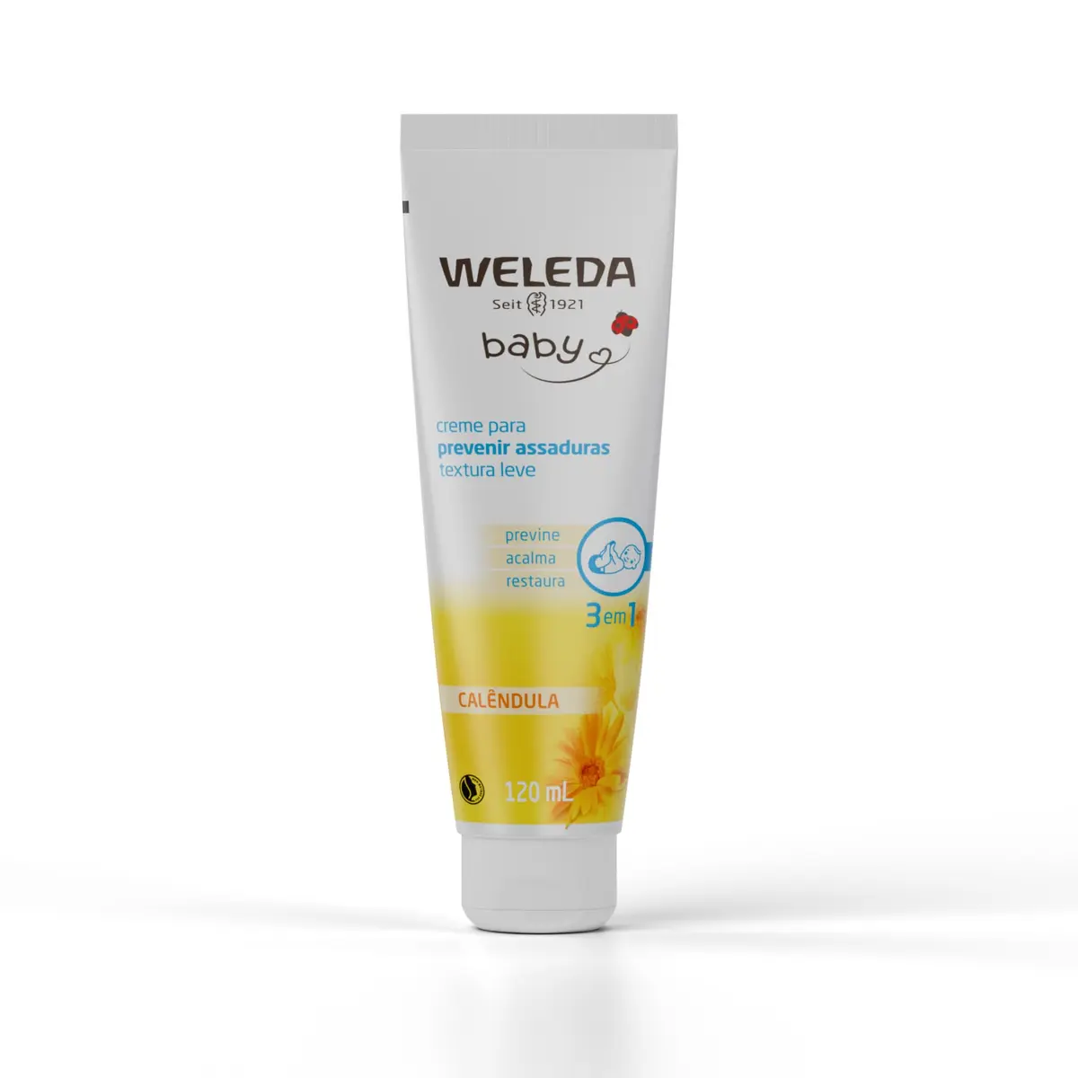 Weleda Babycreme de Calêndula | Proteção Natural Contra Assaduras | Fórmula Suave com Calêndula e Camomila | 120 ml