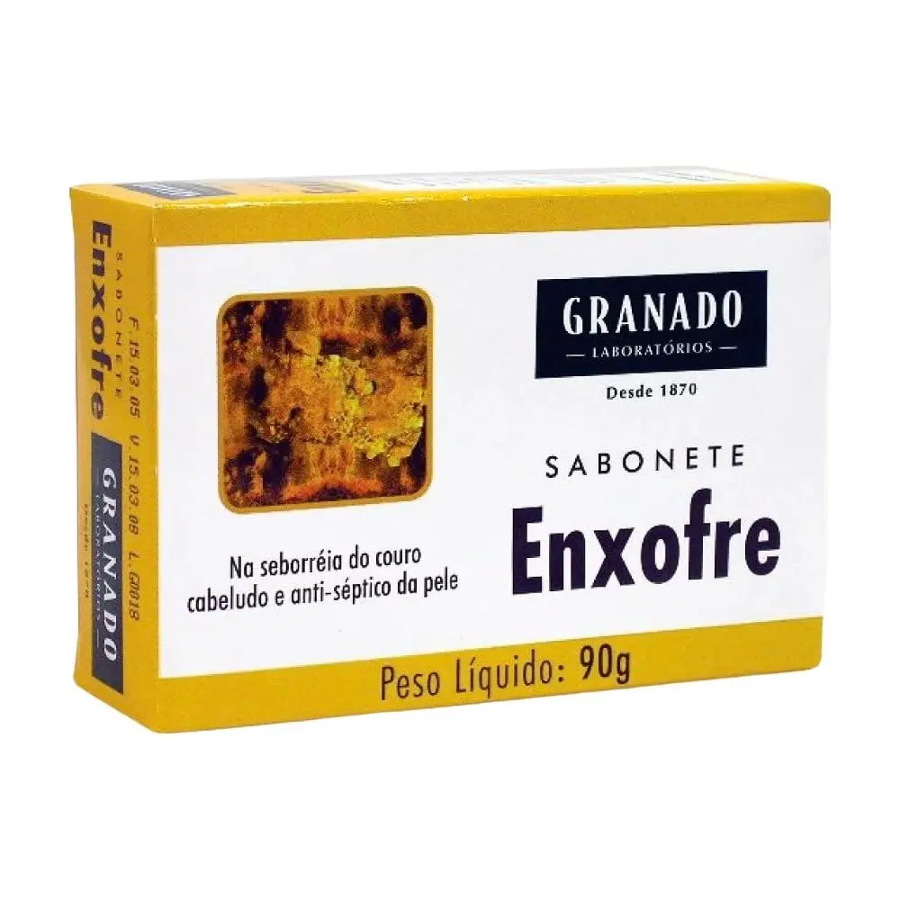 Granado Sabonete De Enxofre, 90g, 12 Unidades | Tratamento Antisséptico