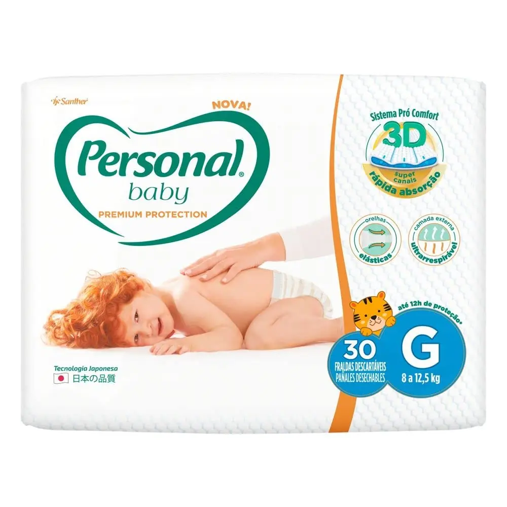 Personal Fralda Baby Premium Protection Grande 30Pads - 1