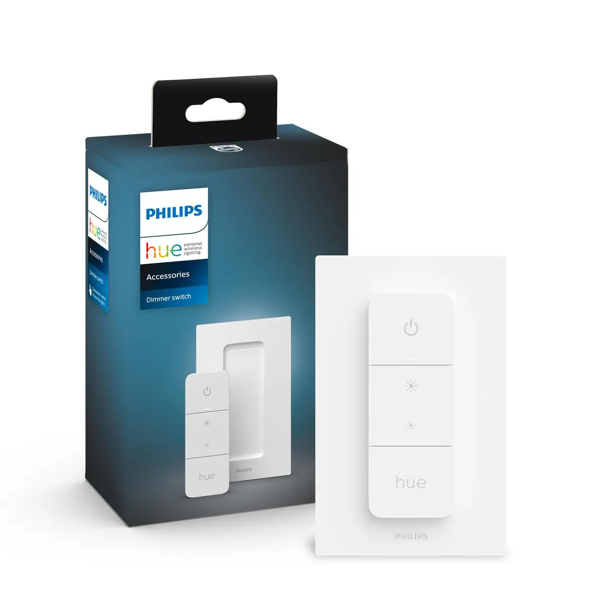 Philips Hue Dimmer Switch - Interruptor De Comando Sem Fio Requer Hue Hub, Iluminação Inteligente, Exclusivo Para Produtos Da Philips Hue, Compatível Com Amazon Alexa