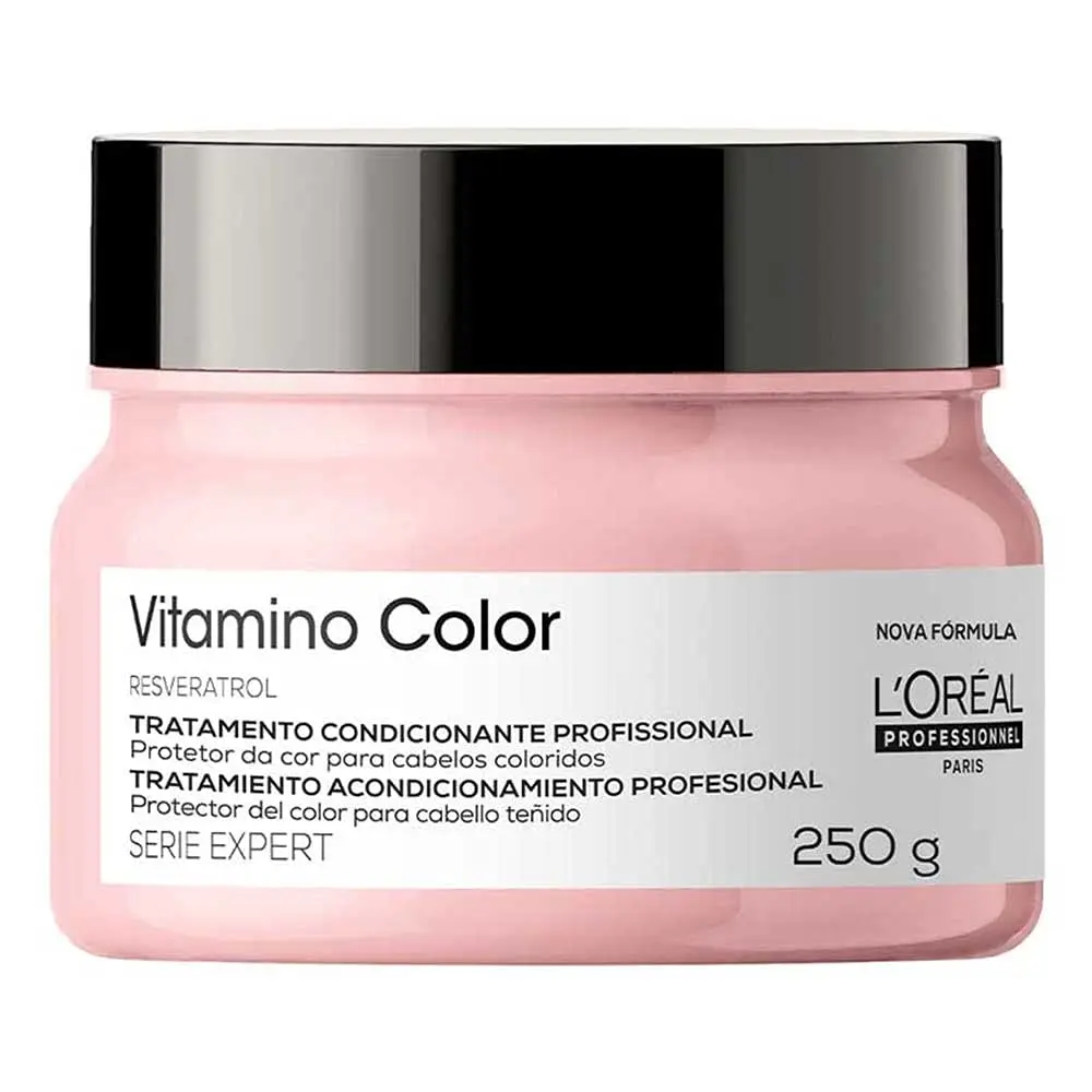 L'Oréal Professionnel Máscara de Tratamento Vitamino Color, Protege e preserva a cor do cabelo, Aumenta o Brilho e a Vibração da Cor, Hidrata e Desembaraça, Para cabelos com coloração