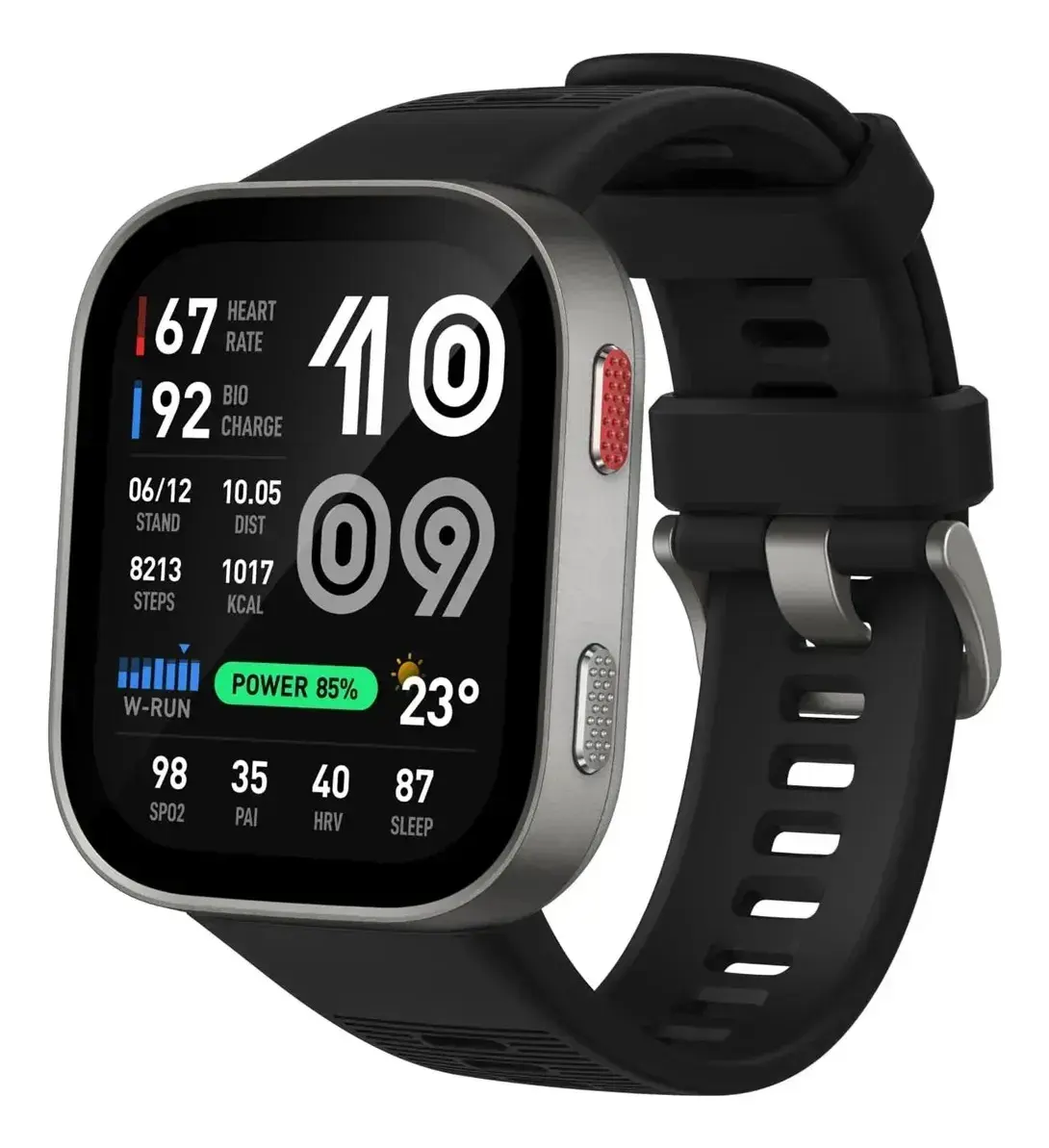 Smartwatch Amazfit Bip Max Gps Amoled Mapas Off Preto Prata