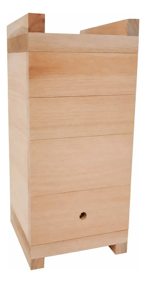 Caixa Impa Para Abelhas Sem Ferrão Eucalipto 12x12 - 1