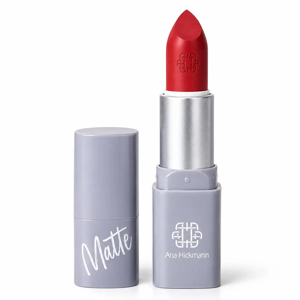 Ana Hickmann Batom Matte Vermelho Marta Longa Duração | Vermelho intenso e acabamento fosco, com textura aveludada que desliza sem craquelar nem acumular nas linhas. - 1