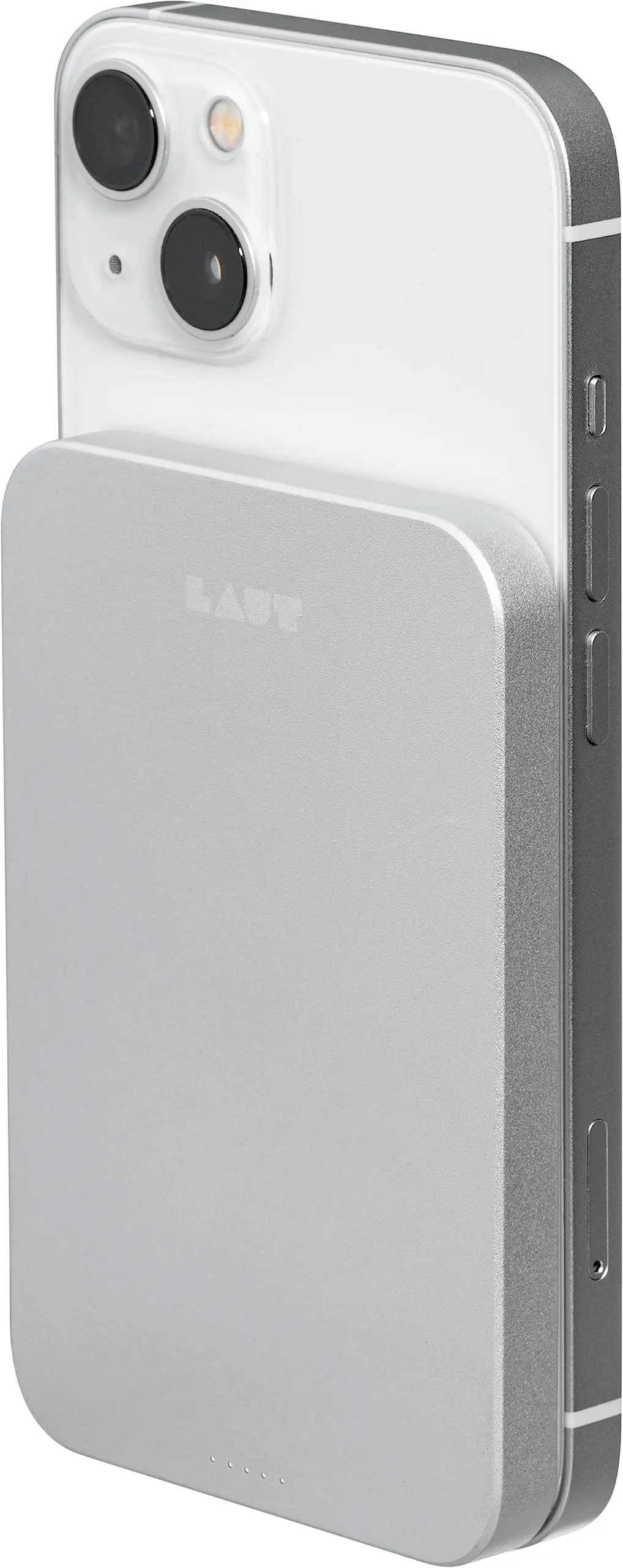 Carregador Power Bank Portátil Magsafe USB-C 5000 Mah Prata 15W Com Cabo USB-C 25CM