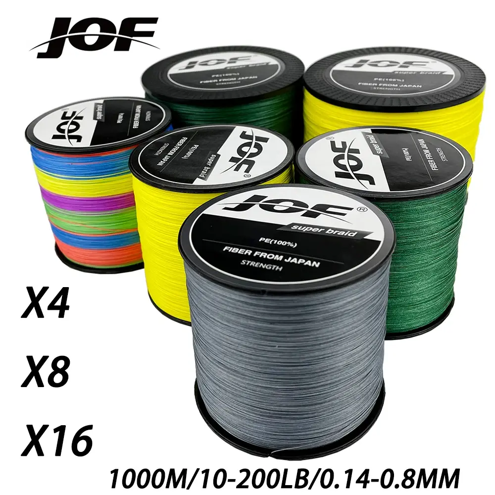 1000m 4/8/16 fios trançados linha de pesca ao ar livre 10-200lb super forte x4/x8/x16 multifilamento japão pe linha de fio no. 0.4-20.0 #