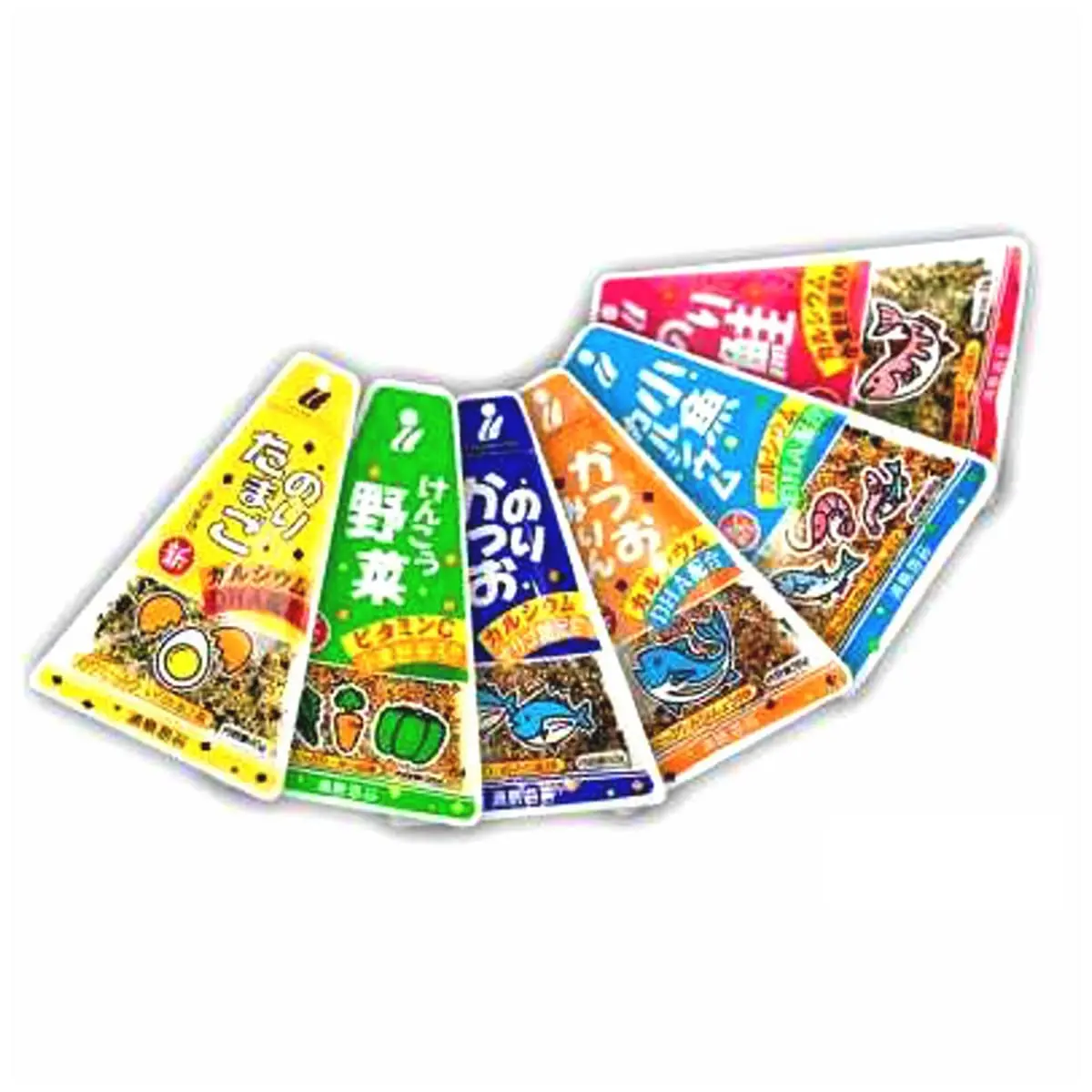 Pacotes de Tempero para Arroz Japonês Furikake - 6 Sabores